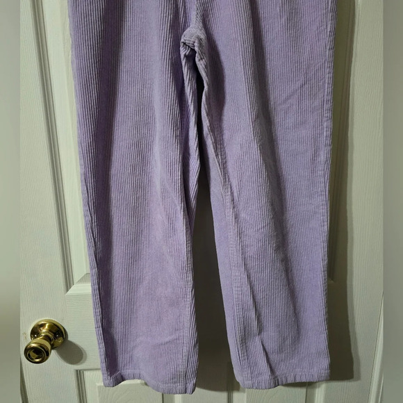 Paterson Wide Leg Lavender Corduroy Skater Pants, Embroidered Back Pocket, EUC! - Picture 7 of 14